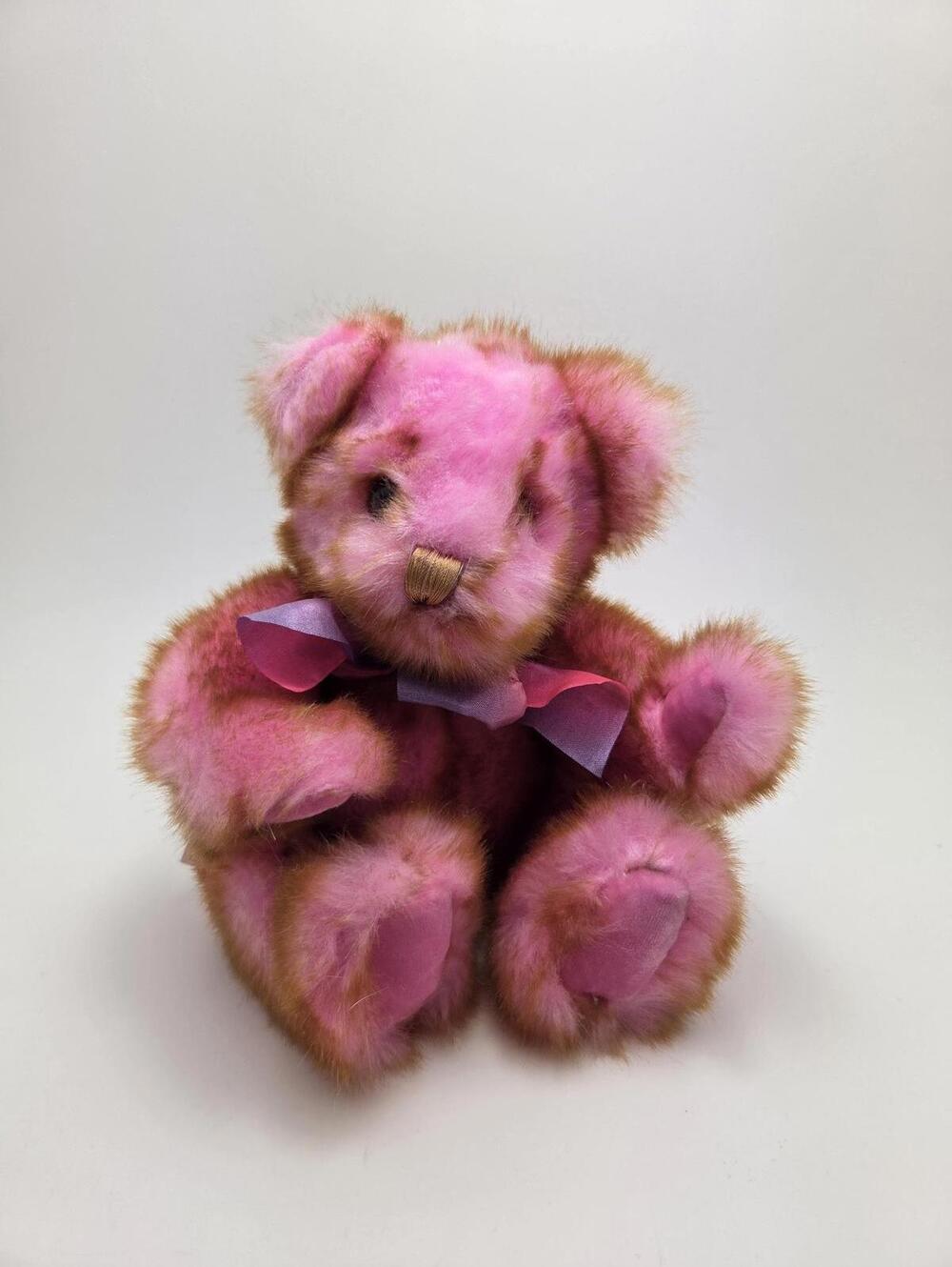 Vintage Dan Dee Pink Teddy Bear Plush (6 inch)
